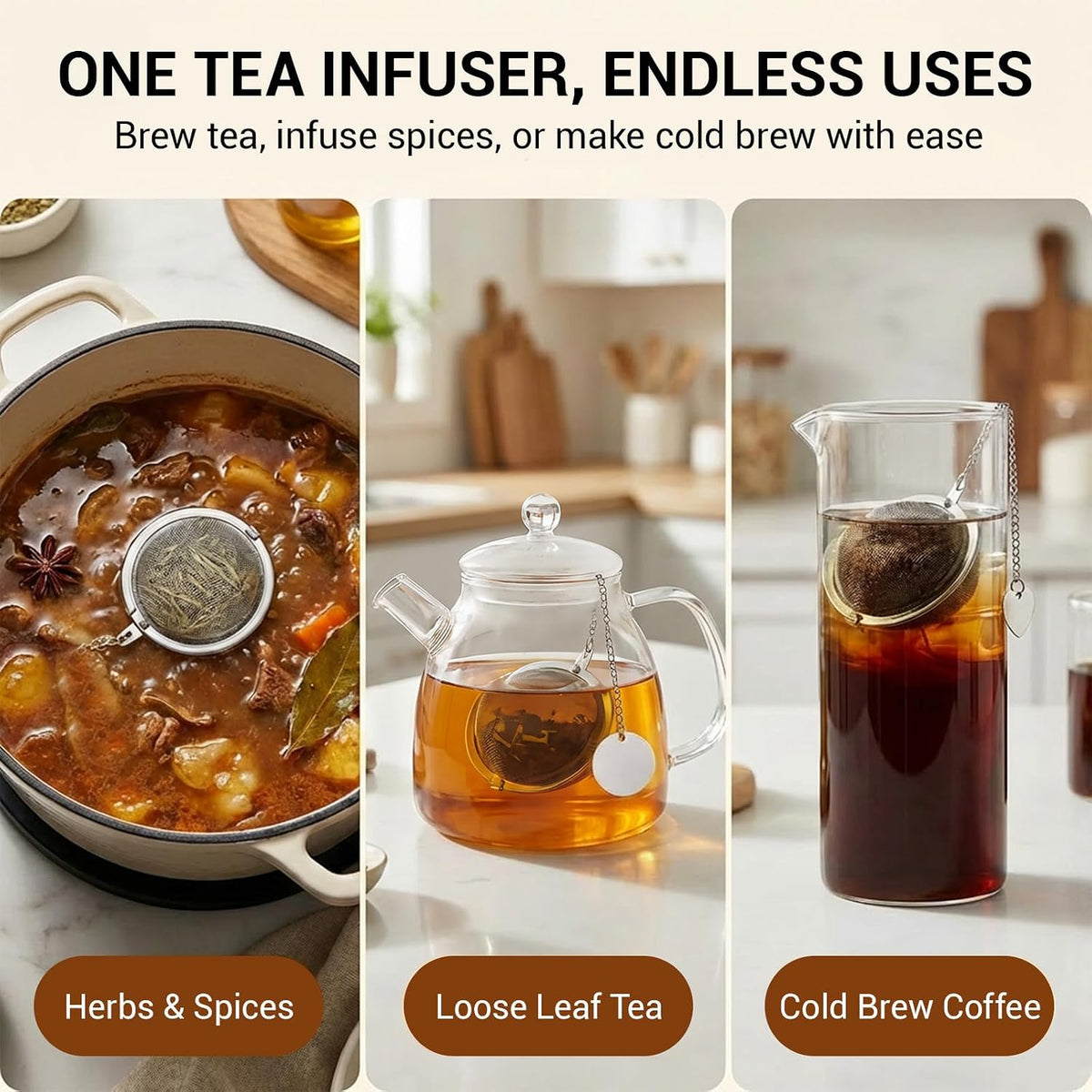 Tea strainer ball (Stainless steel)